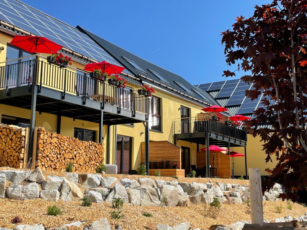 Chalet-Ferienwohnung Giebeltraum, 115 Qm, Wellness/Fitness/Sauna - Bergroedelhof Feilitzsch Eksteriør billede