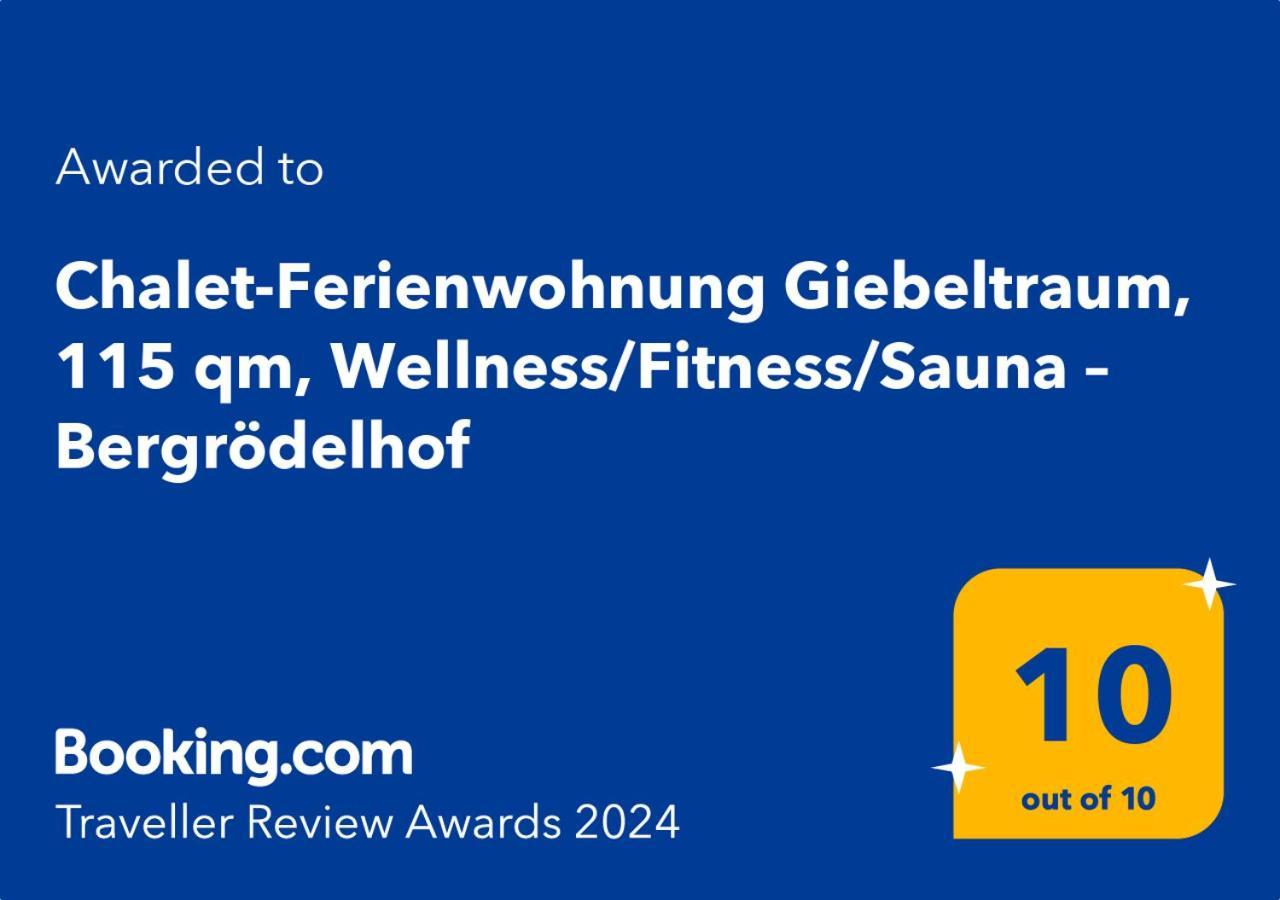 Chalet-Ferienwohnung Giebeltraum, 115 Qm, Wellness/Fitness/Sauna - Bergroedelhof Feilitzsch Eksteriør billede
