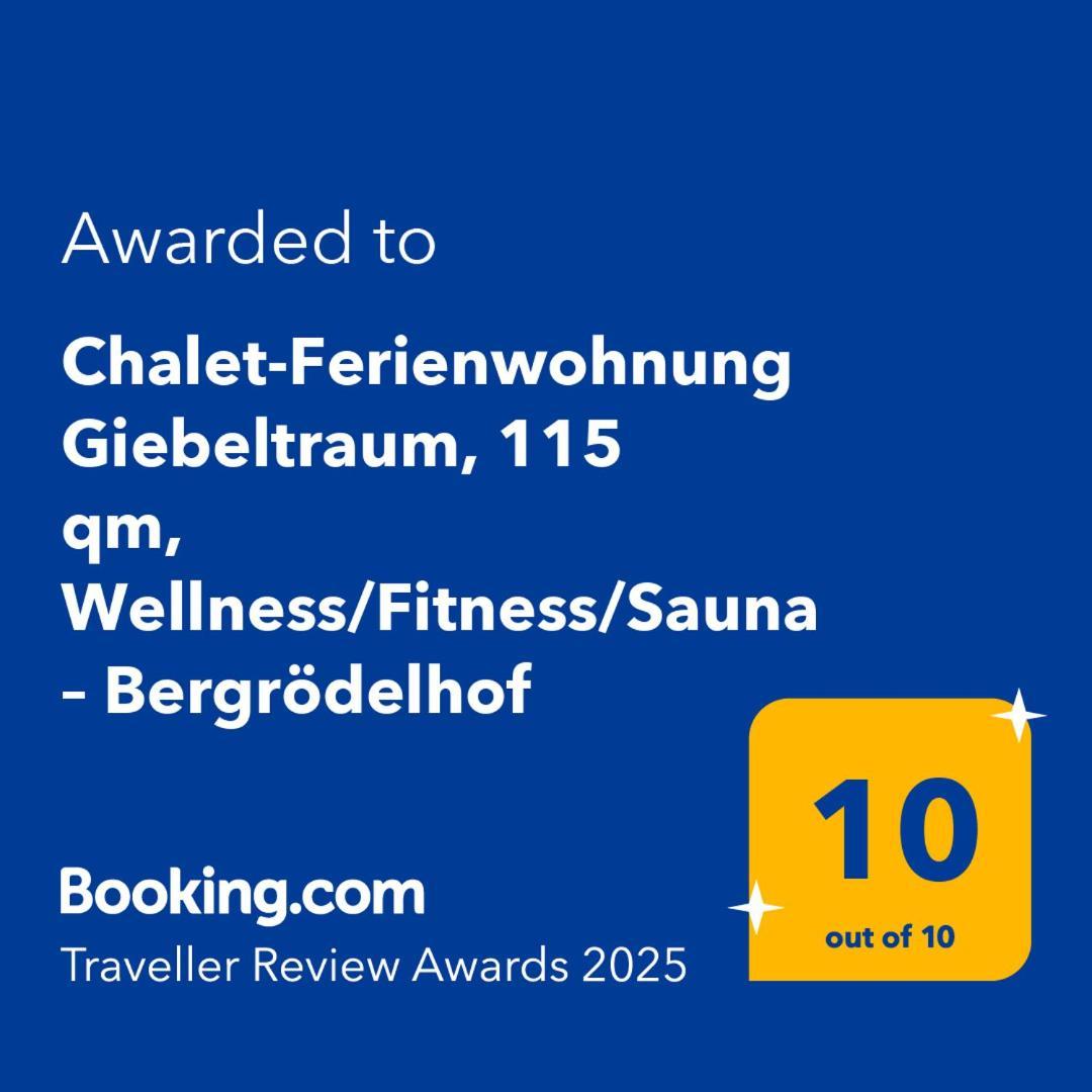Chalet-Ferienwohnung Giebeltraum, 115 Qm, Wellness/Fitness/Sauna - Bergroedelhof Feilitzsch Eksteriør billede